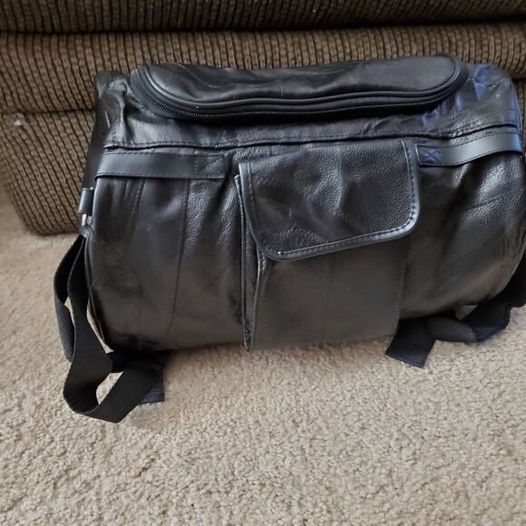 Other - **Last Chance!! Final Sale** Diamond Plate buffalo leather duffel bag